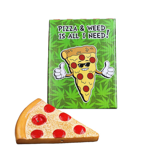 6.5 INCH PIZZA SLICE CERAMIC WATER PIPE 248GM
